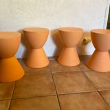 4 tabourets prince aha de Philippe Starck pour kartell, 1996