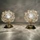 Pair of Limburg Bubble Glass Lamps