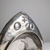 Silver Sculptural Bowl by Graziella Laffi, Signed, Peru, 1960s