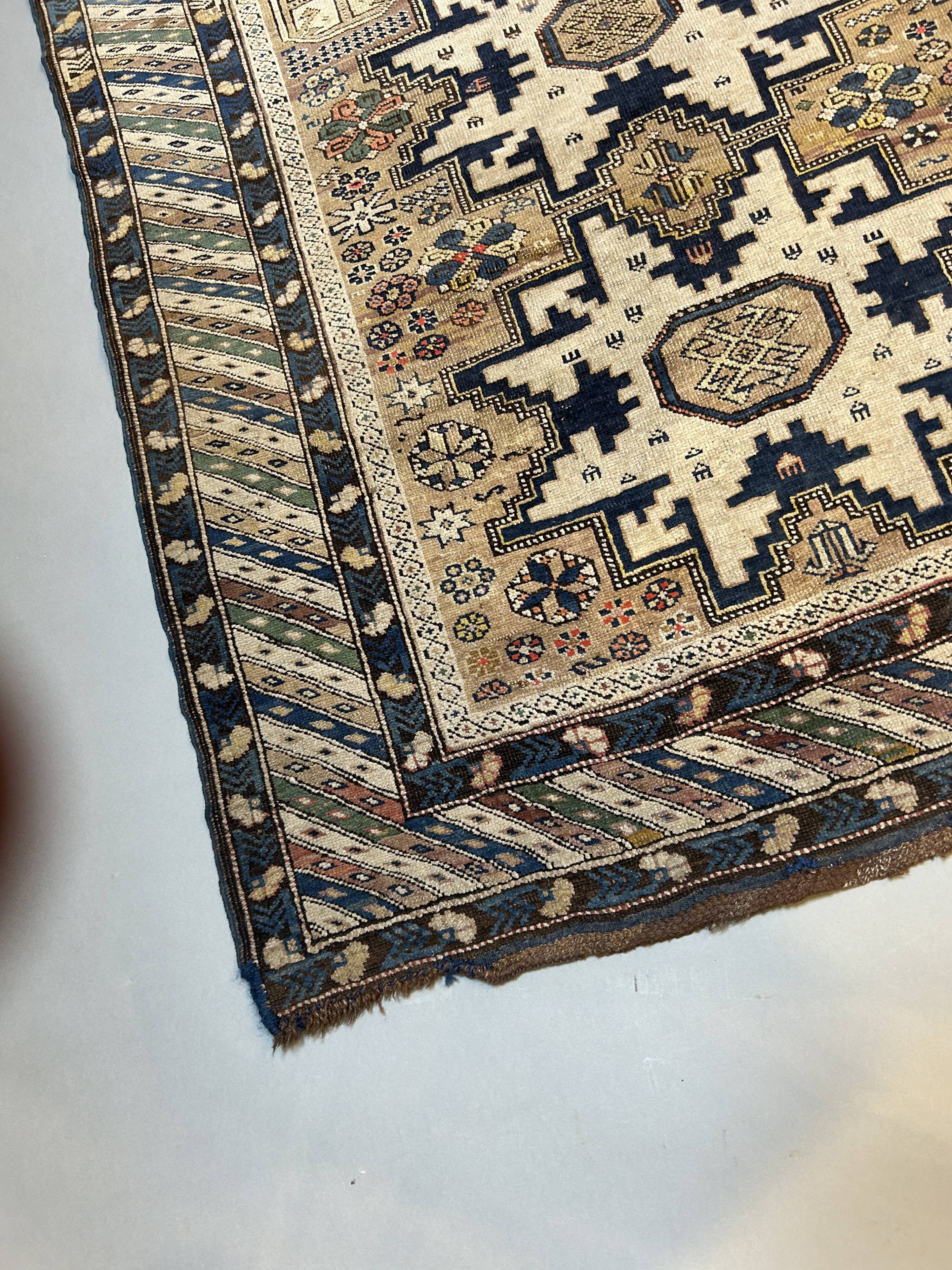 Antique Caucasian Kazak Rug