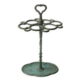 Porte-parapluies vintage en laiton des années 1930, design sculptural en forme de serpent