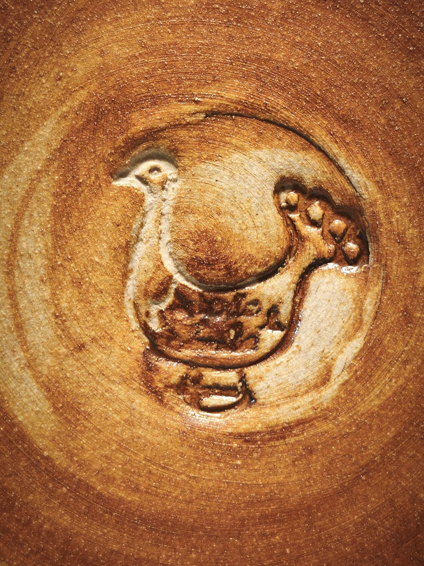 Bowl and saucer Pottery of the Dove Orriule Madeleine Brault