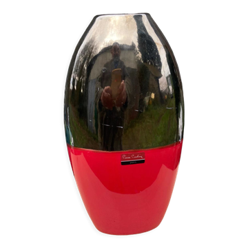 Vase art déco en céramique signé Pierre Cardin