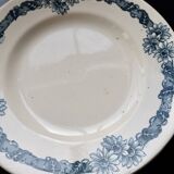 Antique dessert plate, Longchamp ironstone, Denise model.