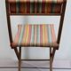 Old wooden folding chair