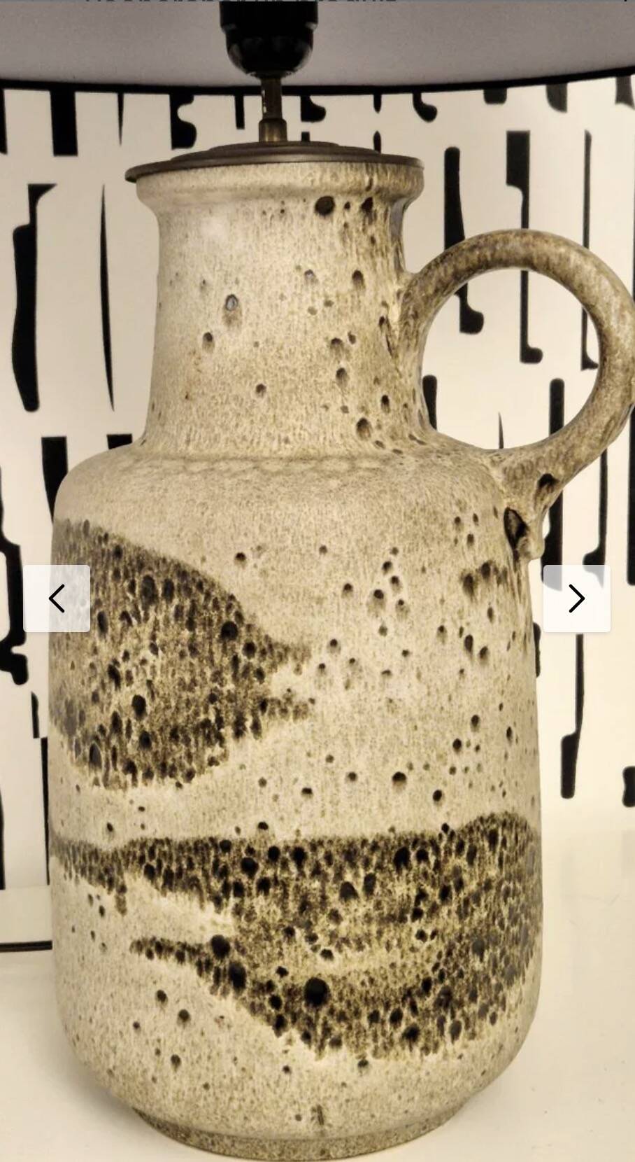 Ceramic lamp West Germany 1950s-60s