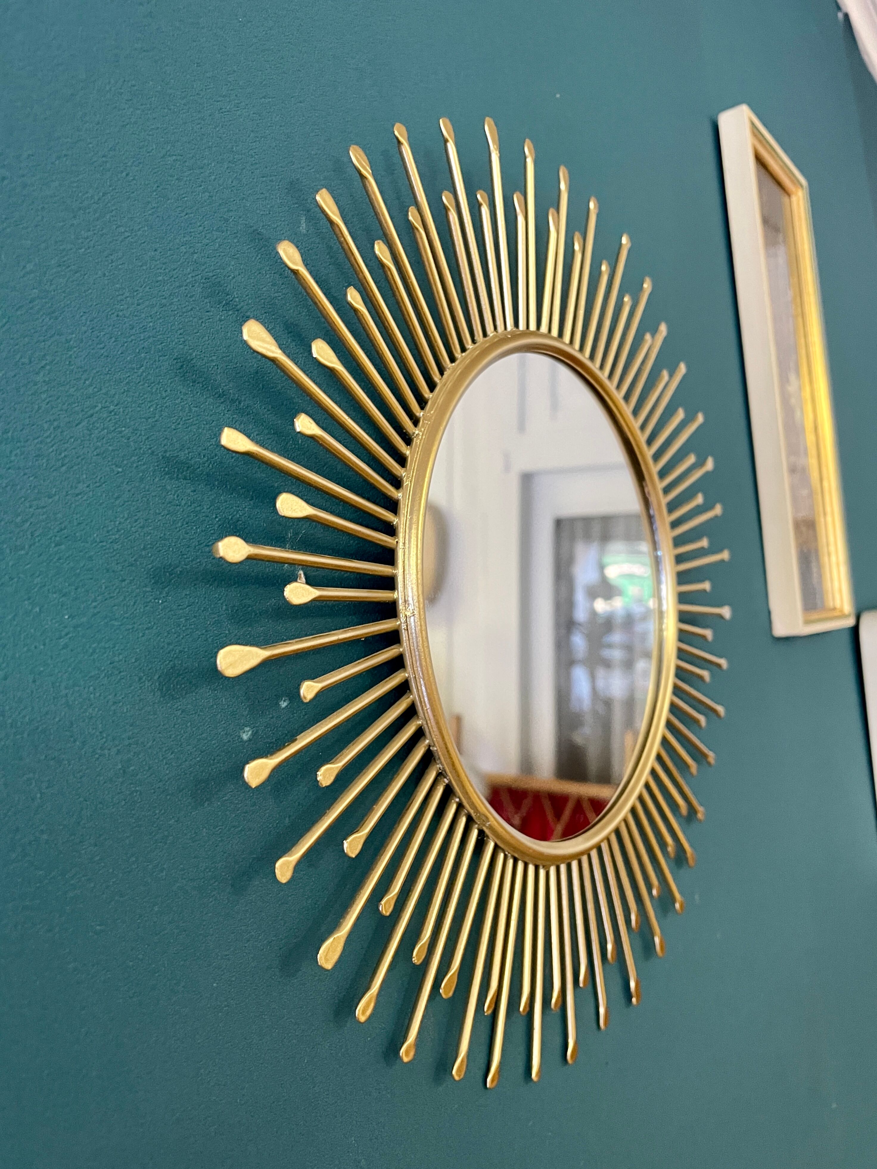Metal sun mirror, 31 cm