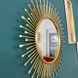 Metal sun mirror, 31 cm