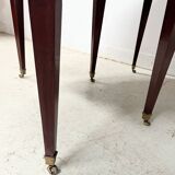 Louis XVI style bandeau table with 6 XIX century tapered legs.
