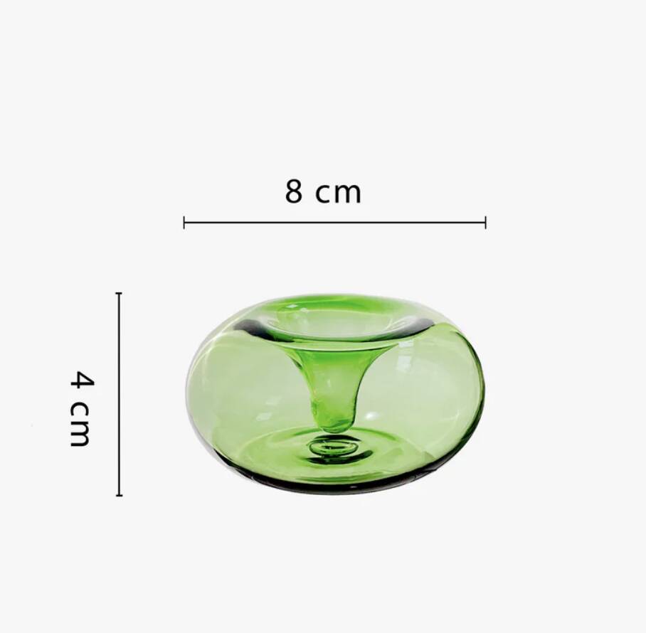 Mini green candle holder