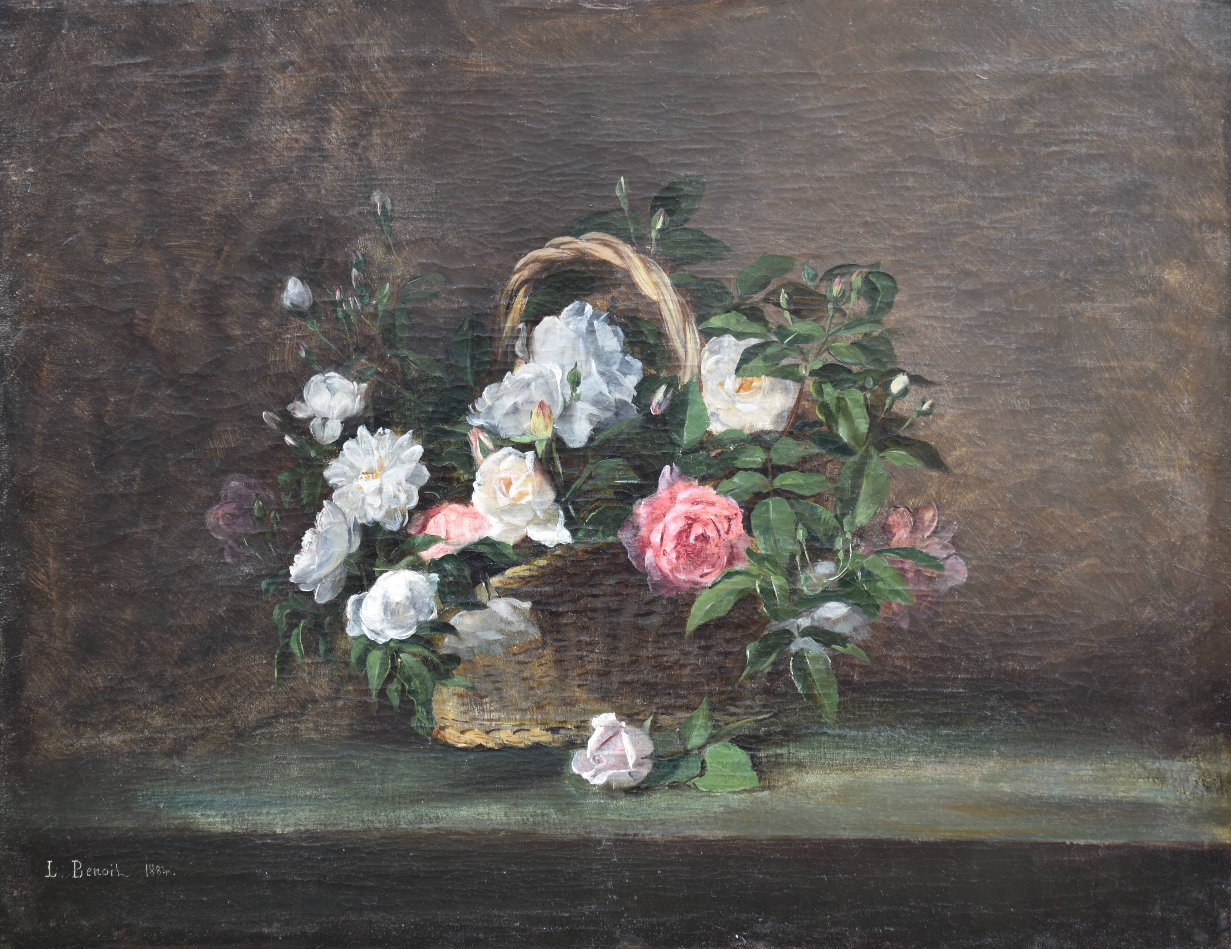 Léon Benoît, Corbeille de fleurs (1884)