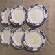 6 flat plates model Dombasles Sarreguemines France Art Deco
