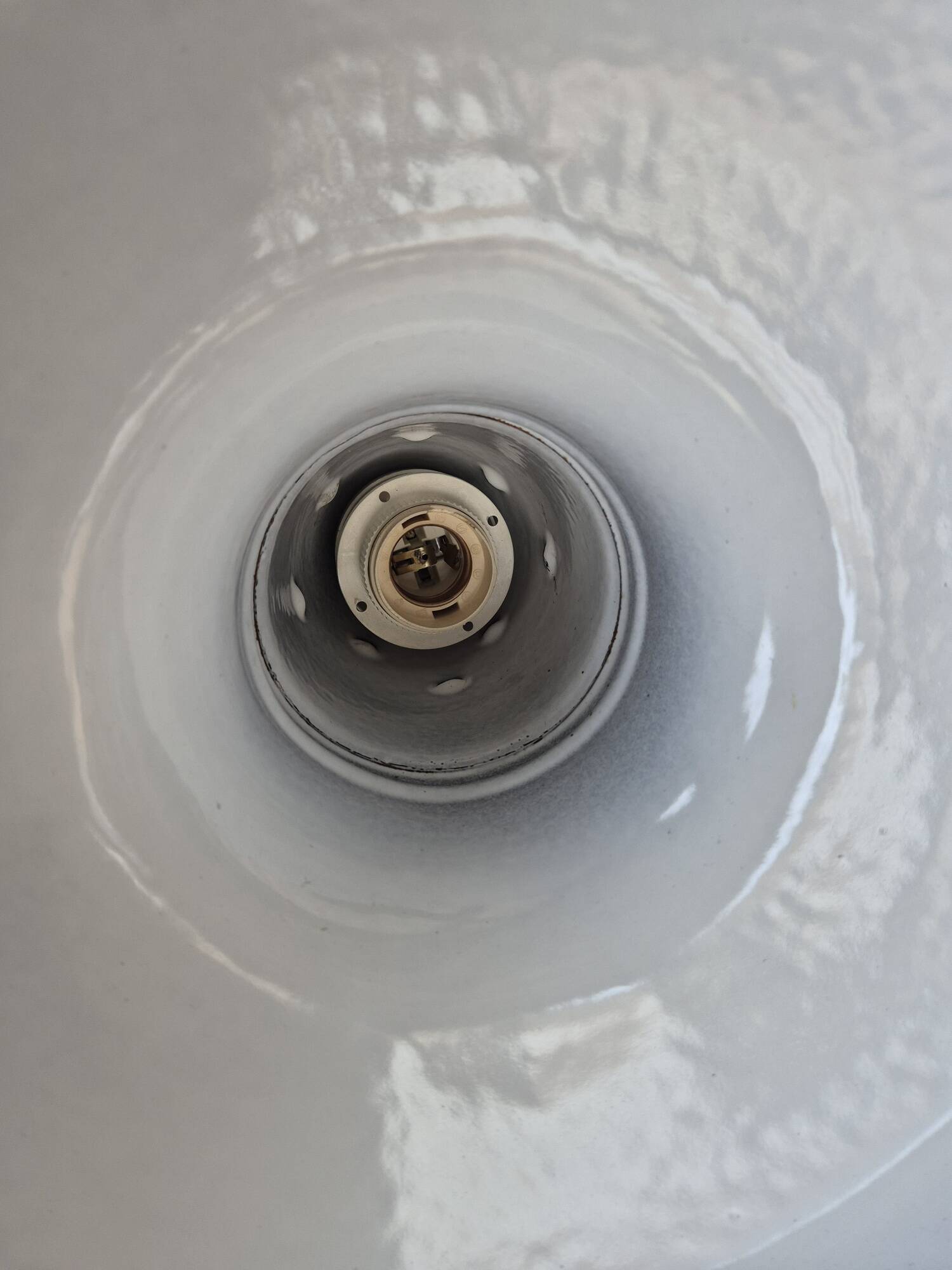 Suspension gamelle lampe industrielle lustre