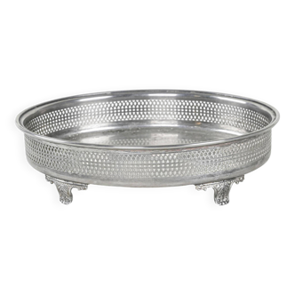 Silver platter, Italian design, 1970s, made in Italy
