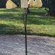 Vintage floor lamp from the 50s in metal and brass 4 flexible lights with tripod base