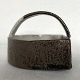 Vintage glazed ceramic pouch tray