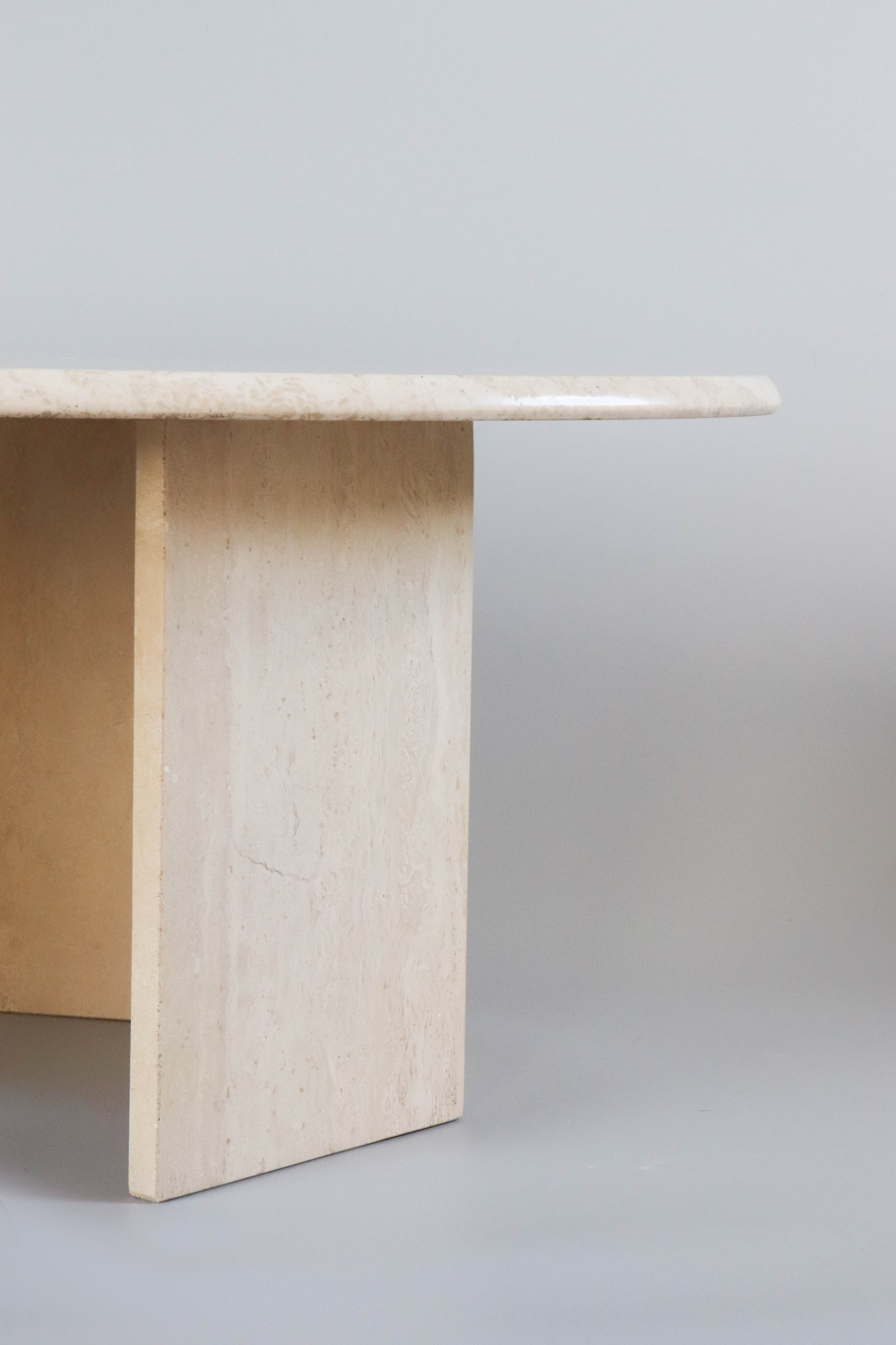 Table basse en travertin vintage
