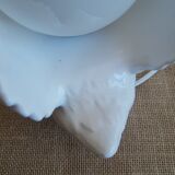Vintage opaline globe bedside swan lamp