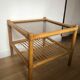 Table basse bambou et verre