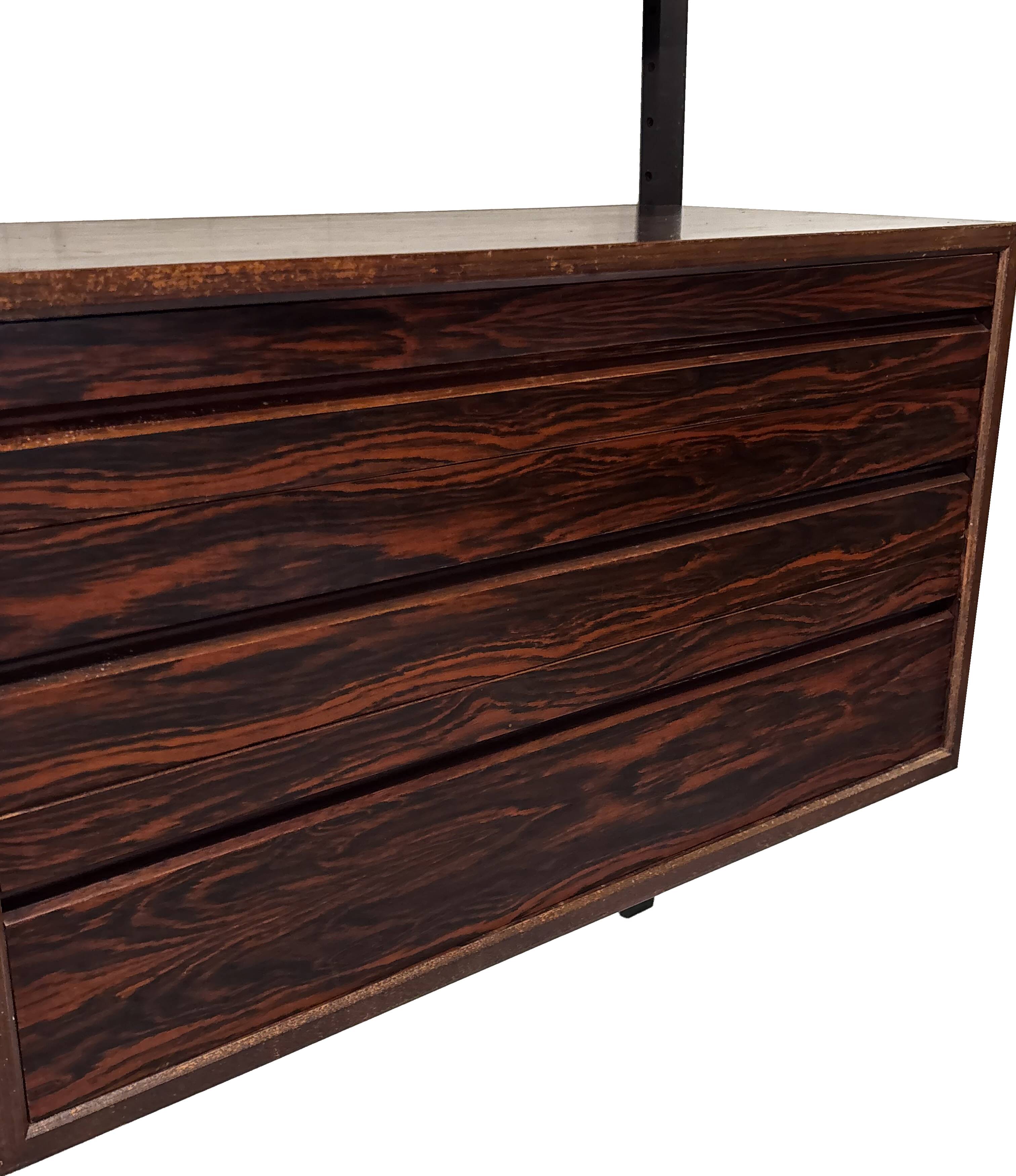 Vintage Poul Cadovius Royal System Wall System Rosewood