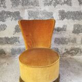 Velvet toad armchair