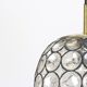 Glass and iron hanging lamp by Limburg, Germany, 1960s