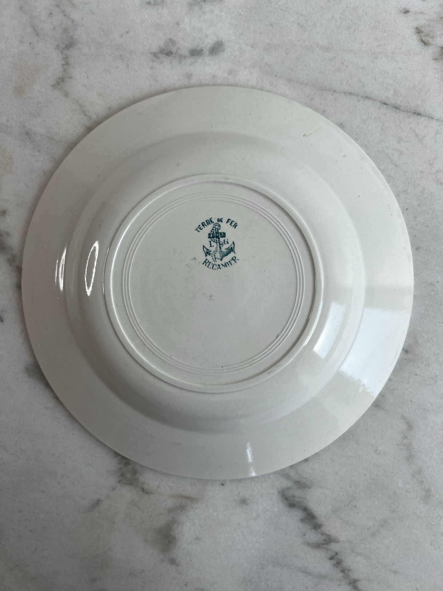 Set of 3 deep plates in ironstone LG Récamier