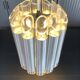 Suspension lamp chandelier ceiling light Aluminium plexi raak septiem B-1205 1960