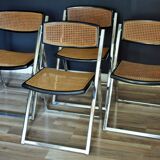 Vintage folding can chairs