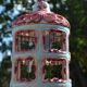 Antique Italian ceramic birdcage