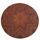 Round Art Deco coffee table, Poland, mid 20th century. after renovation.