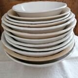 Salad bowl in Belgian earthenware Boch and brothers