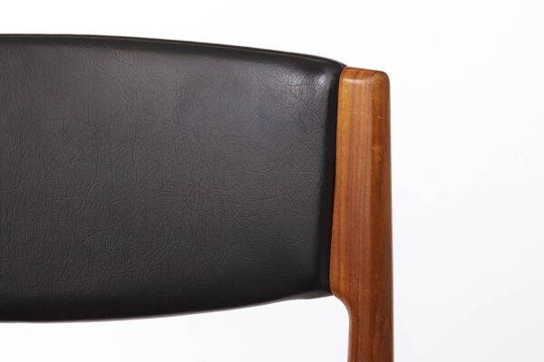 Lot de 4 chaises de salle à manger en teck Grete Jalk pour Glostrup, années 1960   Danois