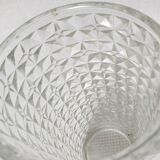 Diamond tip glass vase