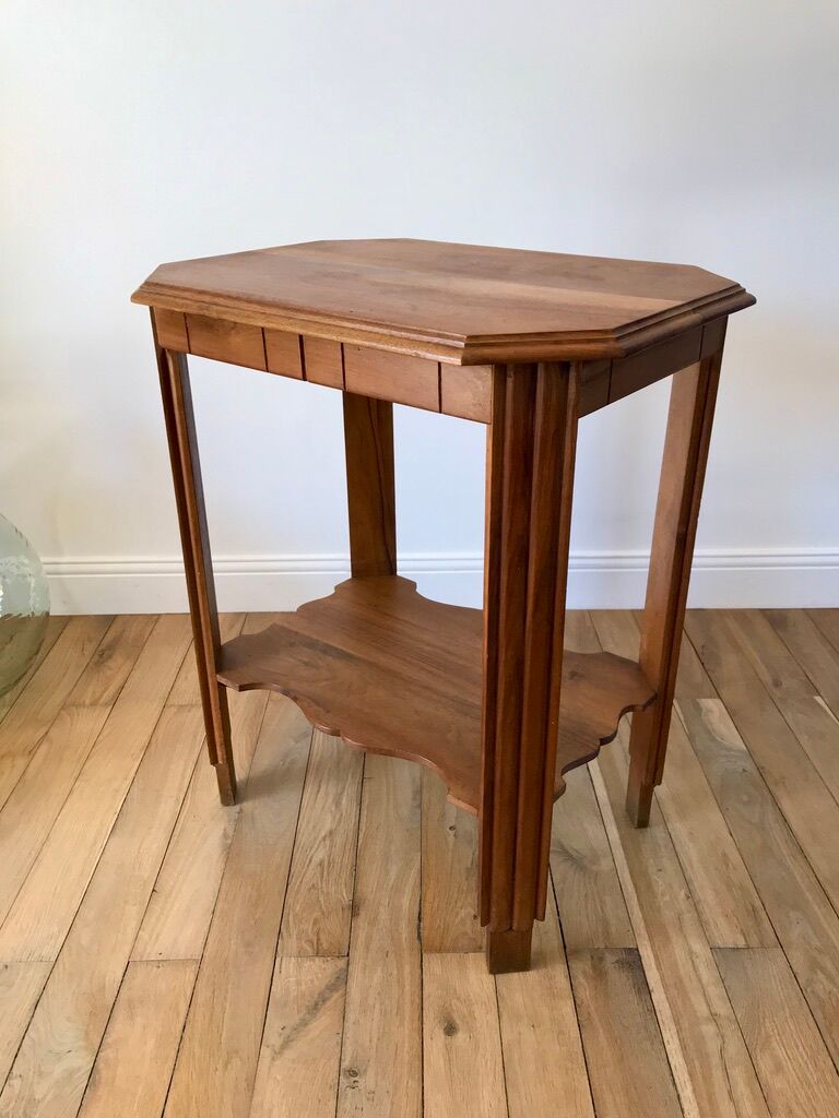 Wooden console table art deco 40s