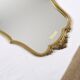 Authentic old resin mirror, gilded by hand