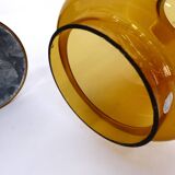 Honey glass candle holder Hans-Agne Jakobsson markaryd l 10232 1960