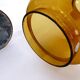 Bougeoir en verre miel Hans-Agne Jakobsson markaryd l 10232 1960