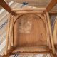 6 bistro chairs, blond wood, typical Luterma brand, 1950s-60s