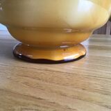 Coupe opaline jaune orangé