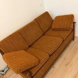Scandinavian convertible sofa in teak by Grete Jalk, 1960s.