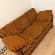 Scandinavian convertible sofa in teak by Grete Jalk, 1960s.
