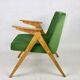 Green Bunny Armchair by Józef Chierowski, 1970s