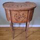 Louis XV style marquetry "kidney" bedside table