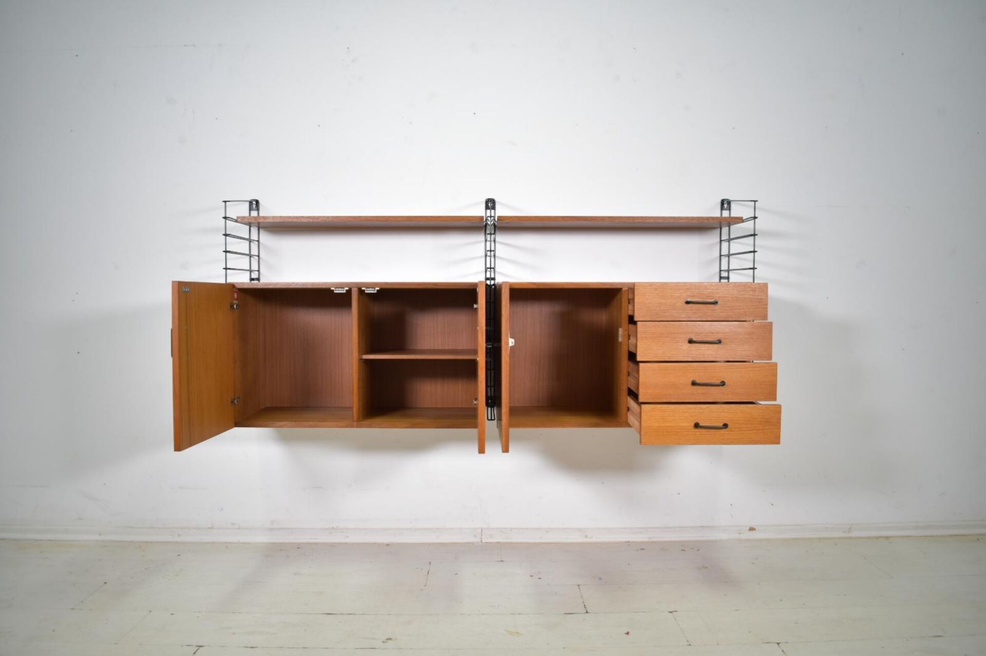 Musterring Tomado Shelving System Teak 1960s  Wall unit Vintage 