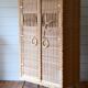 Rattan and wicker cabinet