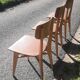 Serie de 3 chaises design g