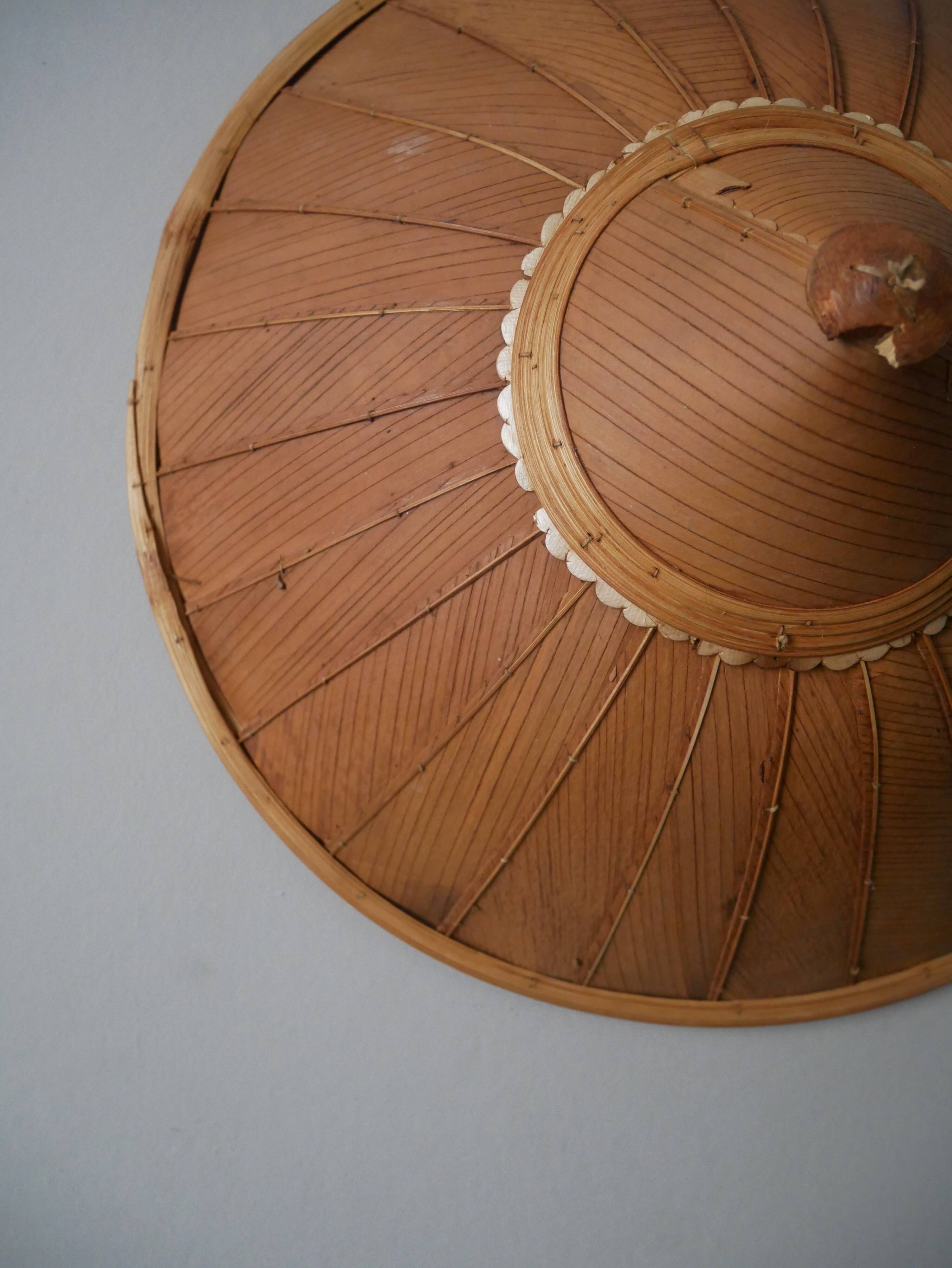 Traditional Asian ethnic handmade hat, old Asian craftsmanship