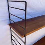 1960s String shelf in teak and metal