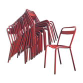 Lot de chaises industrielles Tolix T1 par Xavier Pauchard, vers 1950